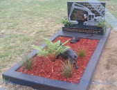 Cat Digger Headstone