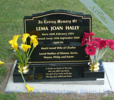 Black Granite Headstone