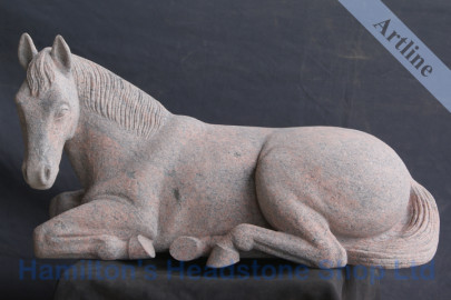 Carved Granite Horse Statue