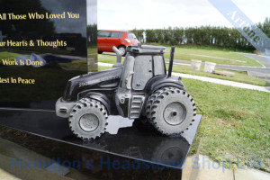 3D Tractor Headstone