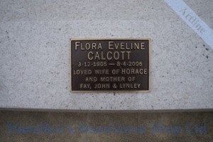 Bronze Memorial Plaque