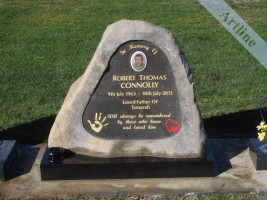 New Zealand Rock Headstone